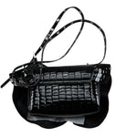 John Richmond Borsa Tinta Unita Lucida per Bambina RGP26170BO NERO JOHN RICHMOND 