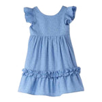 Sarabanda Abito Giromanica Traforato Tinta Unita per Neonata 0B339 AZZURRO SARABANDA 