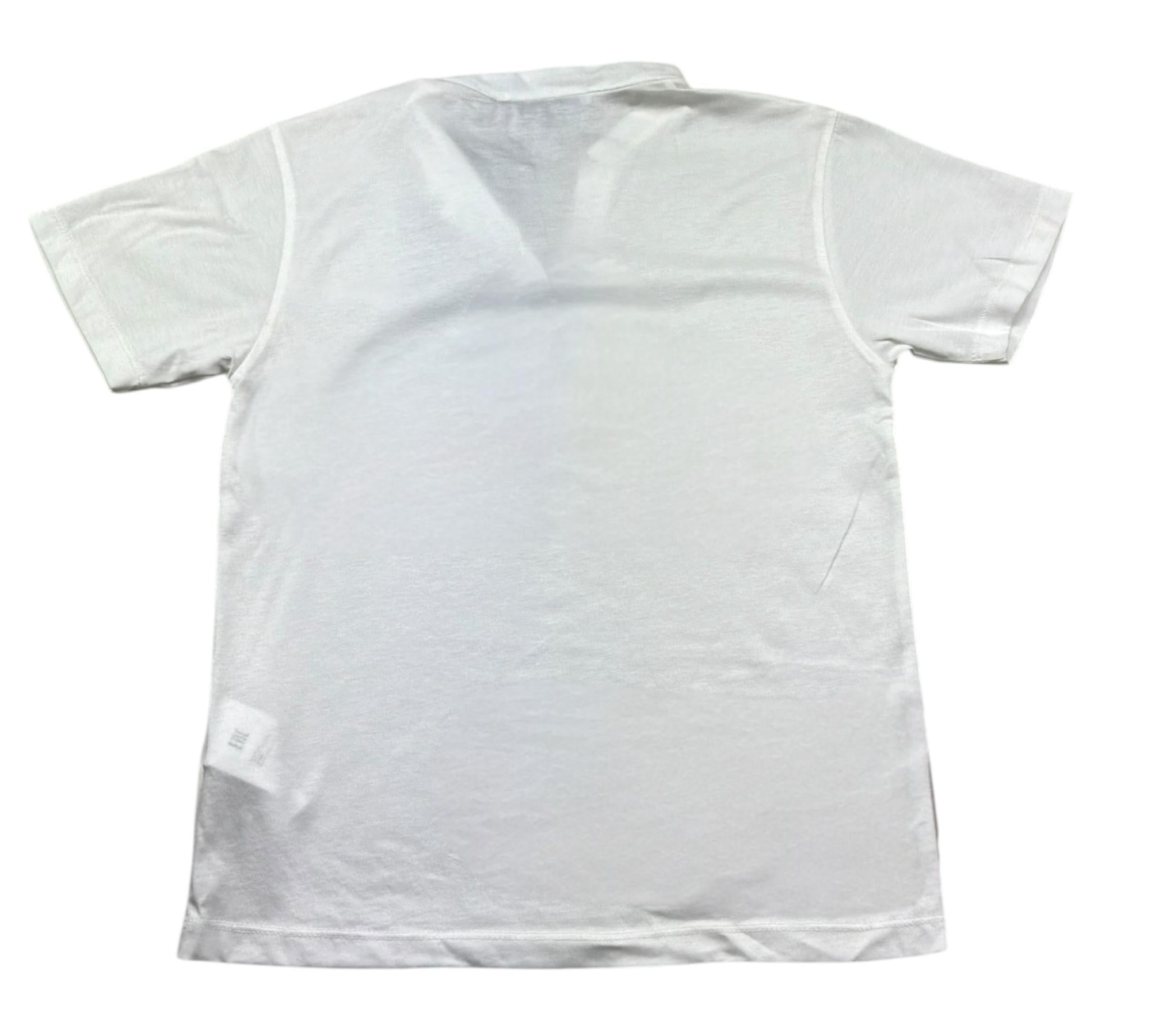 Paolo Pecora T-Shirt Girocollo Tinta Unita con Bottoni per Bambino PP4240 BIANCO PAOLO PECORA 