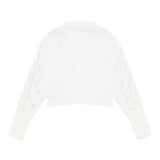 Patrizia Pepe Camicia Manica Lunga Tinta Unita con Brillantini per Bambina 7C0254 BIANCO PATRIZIA PEPE 
