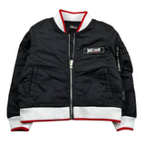 Just Cavalli Giubbino Tinta Unita con Profili In Contrasto per Neonato JIP26052GB NERO JUST CAVALLI 