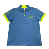Suns68 Polo Mezza Manica Tinta Unita per Bambino CPA35322 AZZURRO SUNS68 