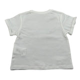 M+E' T-Shirt Girocollo tinta unita con Stampa Bianco per Neonata UE1405 BIANCO M+E' 