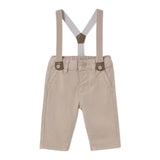 Mayoral Pantalone Tinta Unita con Bretelle per Neonato 1561 BEIGE MAYORAL 