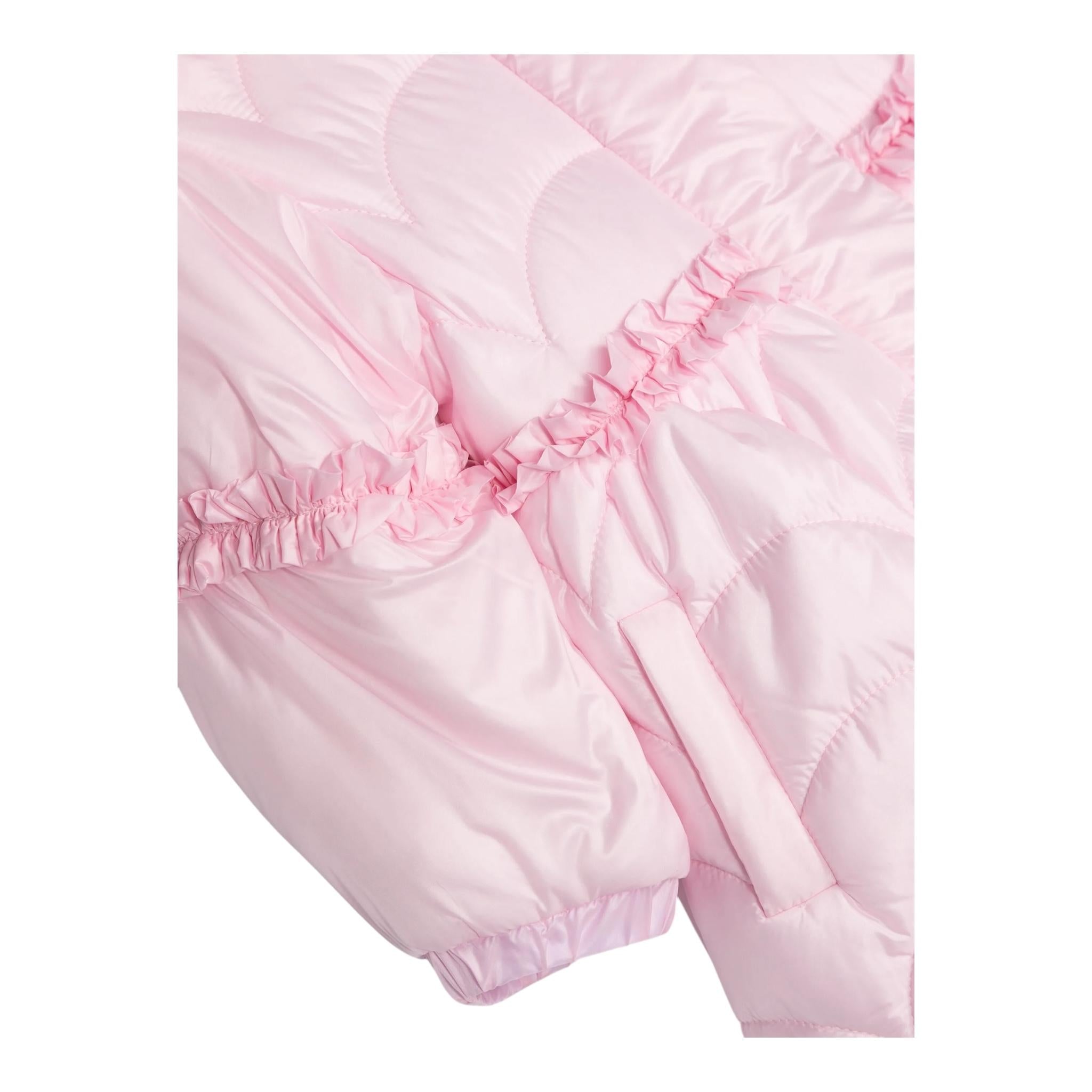 MONNALISA giubbino tinta unita con cappuccio e zip Rosa per Neonata 37D102 ROSA MONNALISA 