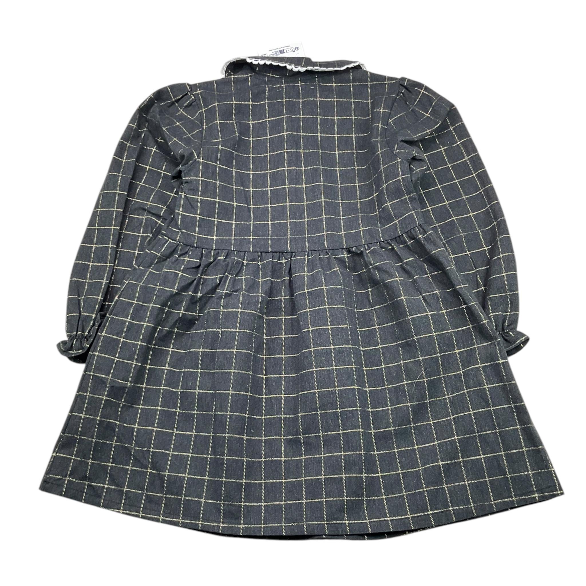 SAINT BARTH abito tinta unita con colletto Grigio per Bambina VITTORIA GRIGIO SAINT BARTH 