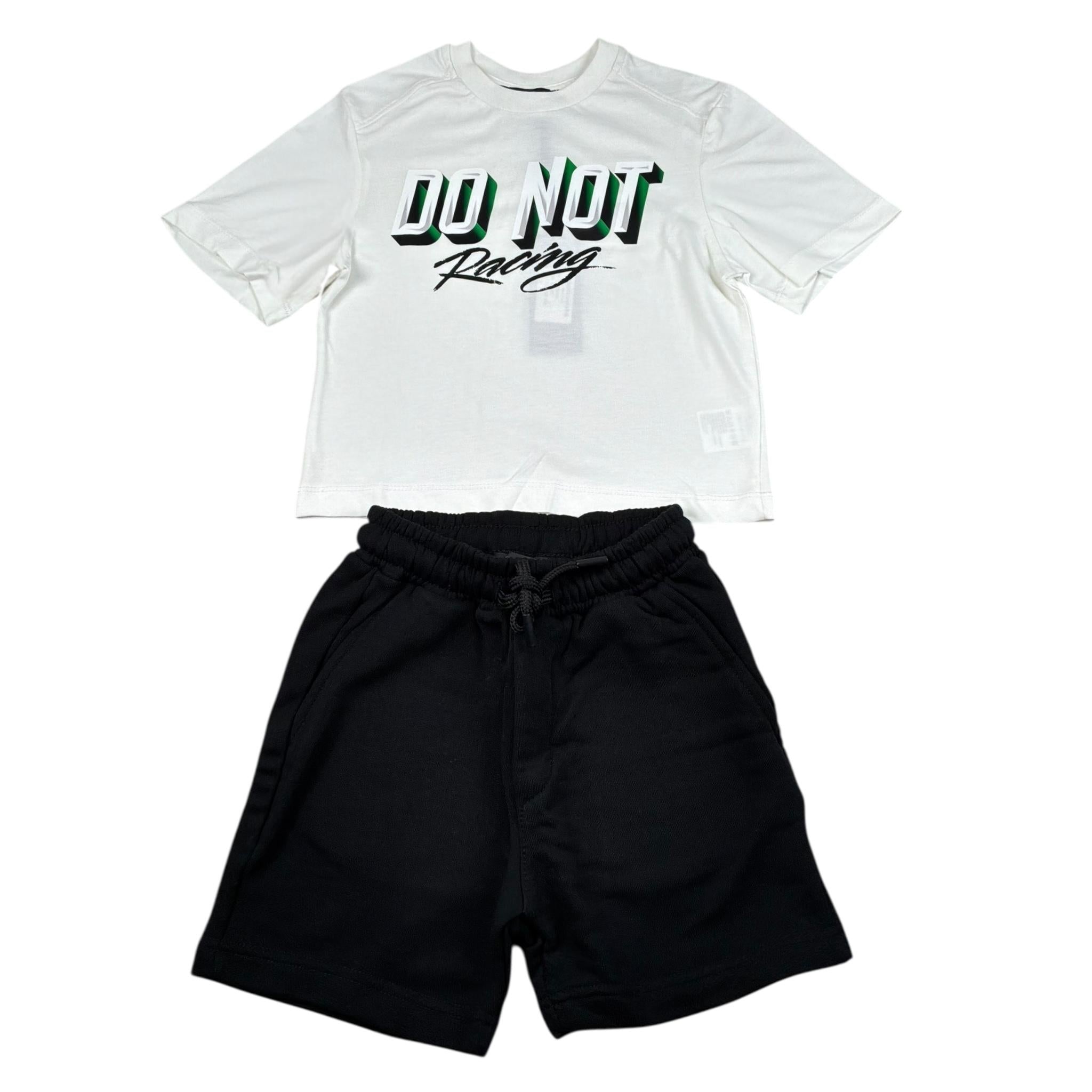 Do Not Conform Completo 2 Pezzi T-Shirt-Bermuda per Neonato DTSN BIANCO/NERO DO NOT CONFORM 