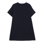 Il Gufo Abito Mezza Manica Tinta Unita con Applicazioni per Bambina P25VM784M0041 BLU IL GUFO 