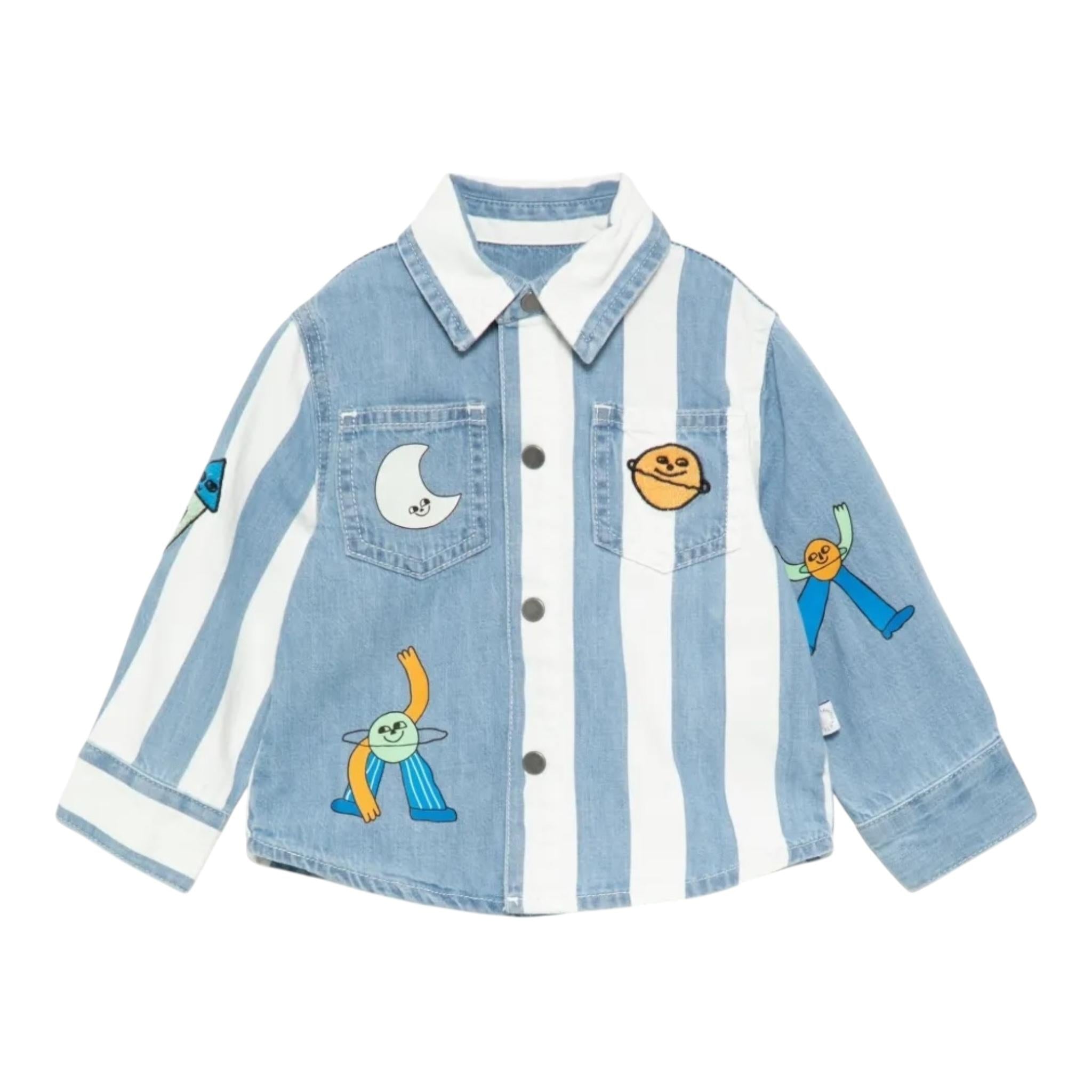 STELLA McCARTNEY camicia manica lunga in denim Azzurro per Neonato TV5500 AZZURRO STELLA McCARTNEY 