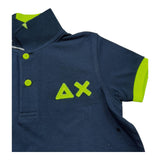 Sun68 Polo Mezza Manica Tinta Unita con Logo per Neonato A32320 BLU SUN68 