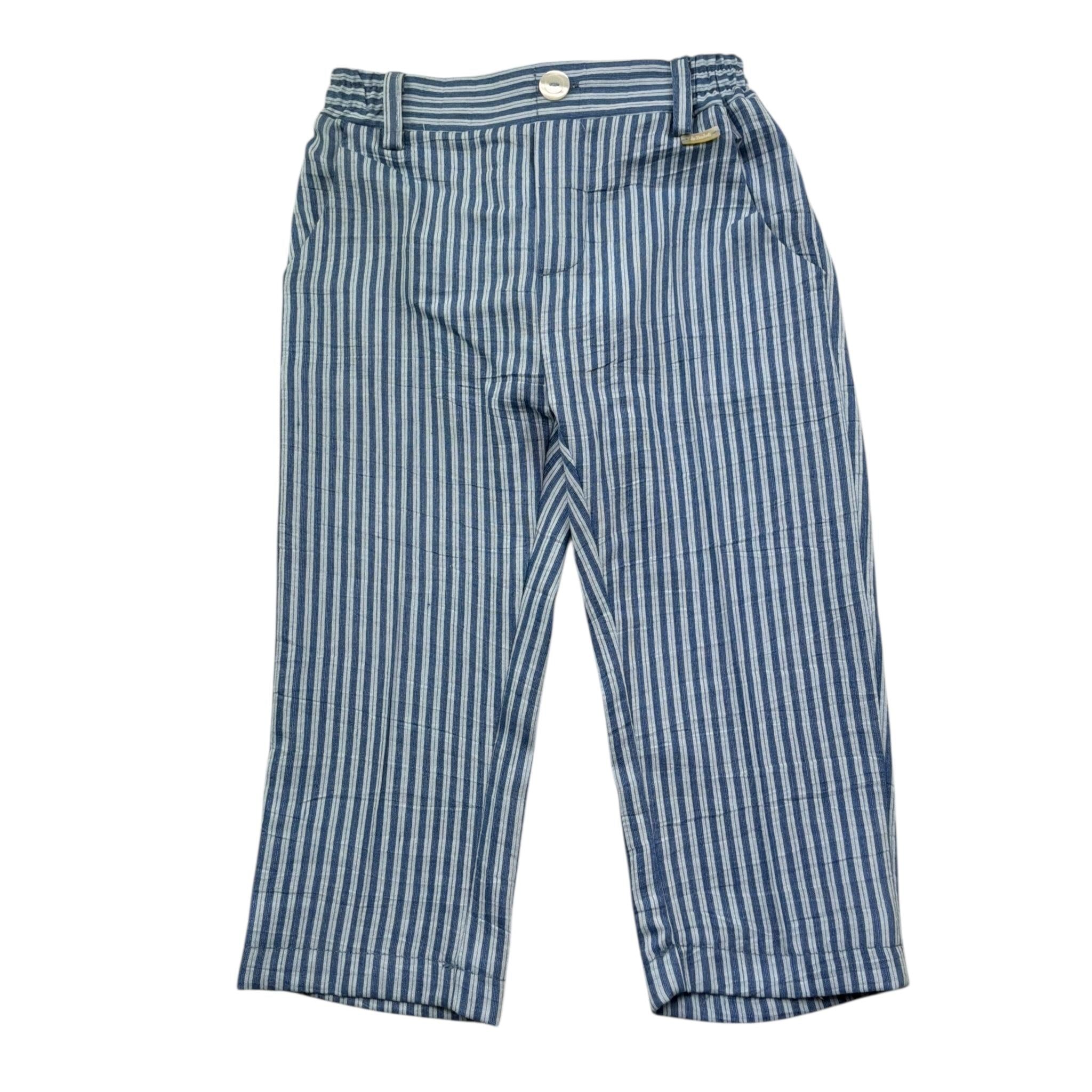 Le Bebe' Pantalone Tinta Unita con Elastico In Vita per Neonato LBB5357 BLU LE BEBE' 