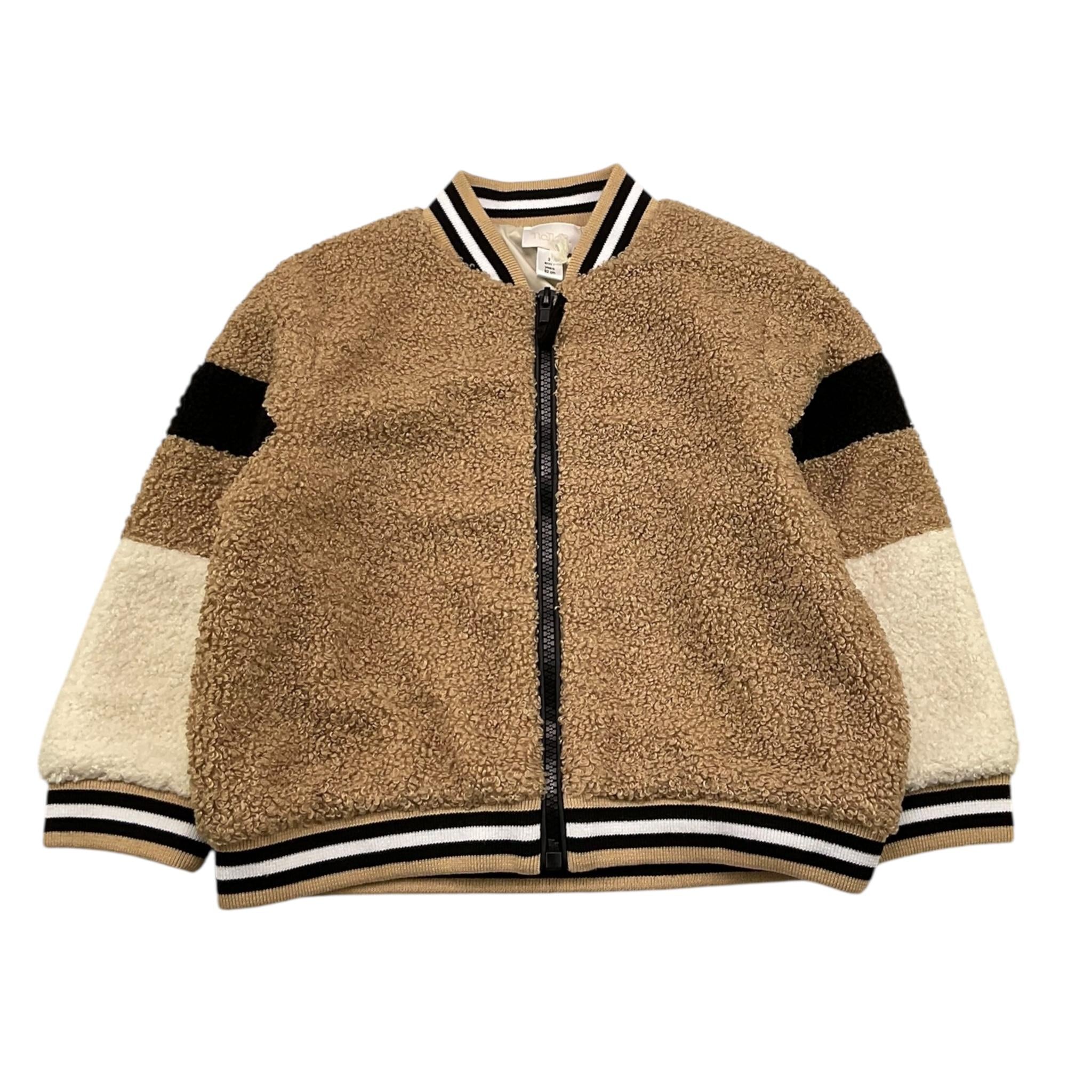 NANAN giubbino teddy tinta unita con zip Beige per Bambino I24243224BEJ BEIGE NANAN 