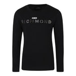 JOHN RICHMOND shirt girocollo tinta unita con applicazioni Nero per Bambina RBA24085TS NERO JOHN RICHMOND 