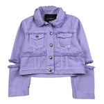 John Richmond Giubbino In Denim Tinta Unita  per Bambina RGP26152GB LILLA JOHN RICHMOND 