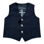 Daniele Alessandrini Gilet Tinta Unita per Neonato 1296B00165 BLU DANIELE ALESSANDRINI 