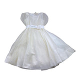 Monnalisa Abito Cerimonia Tinta Unita con Trasparenze per Bambina 793903 AVORIO MONNALISA 