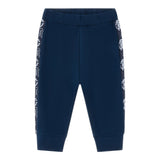 ROBERTO CAVALLI pantalone tuta tinta unita con stampa logo Blu per Neonato TJT231 BLU ROBERTO CAVALLI 