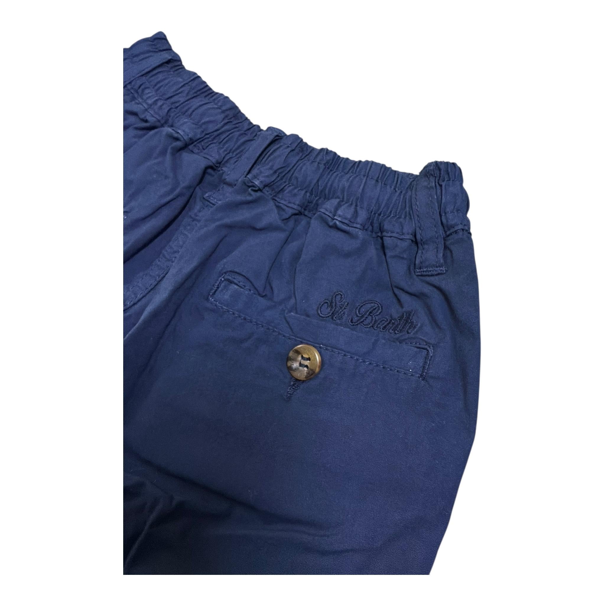 Saint Barth Bermuda Tinta Unita con Elastico In Vita per Bambino ISC000203 BLU SAINT BARTH 