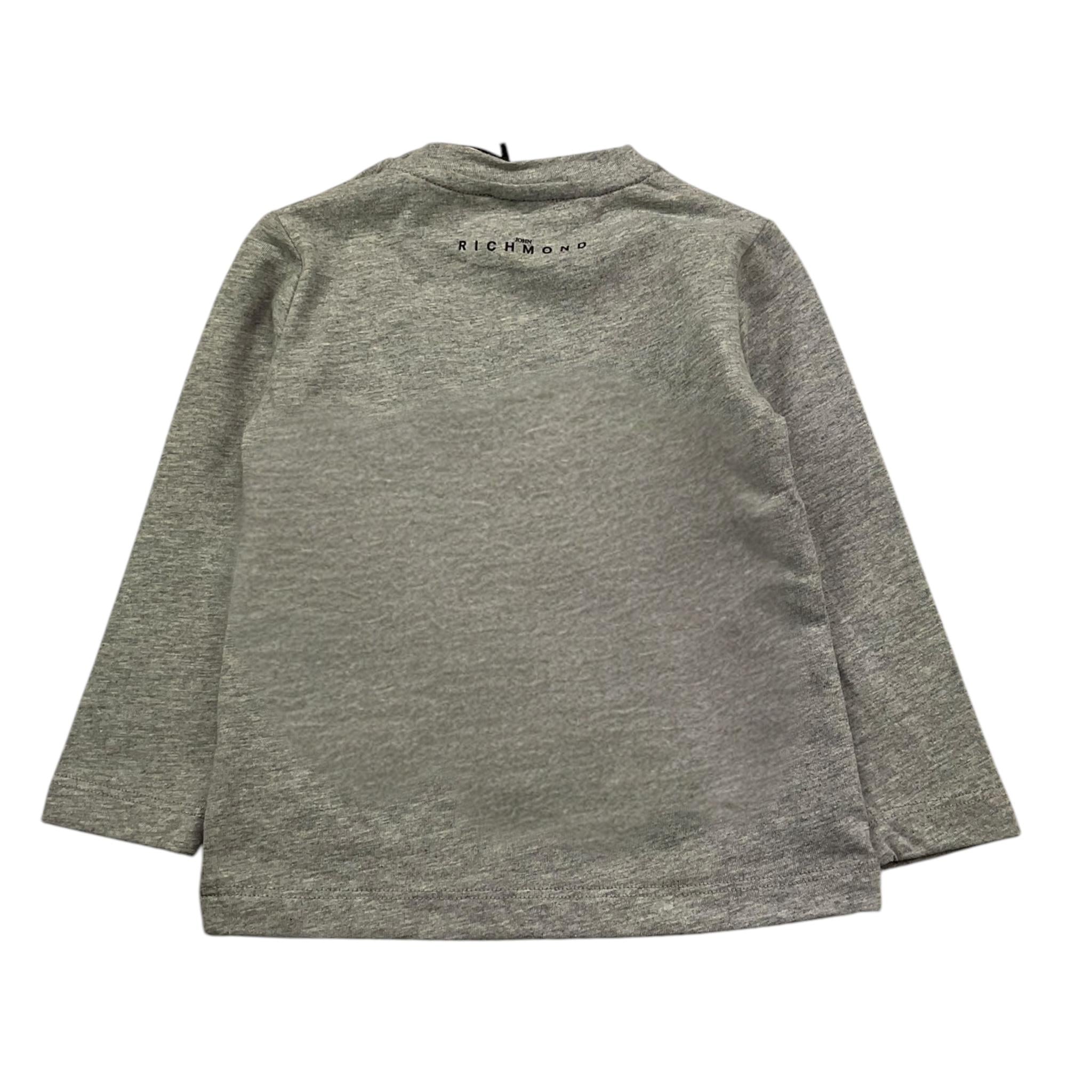 JOHN RICHMOND shirt girocollo tinta unita con stampa Grigio per Neonato RIA25040TS GRIGIO JOHN RICHMOND 