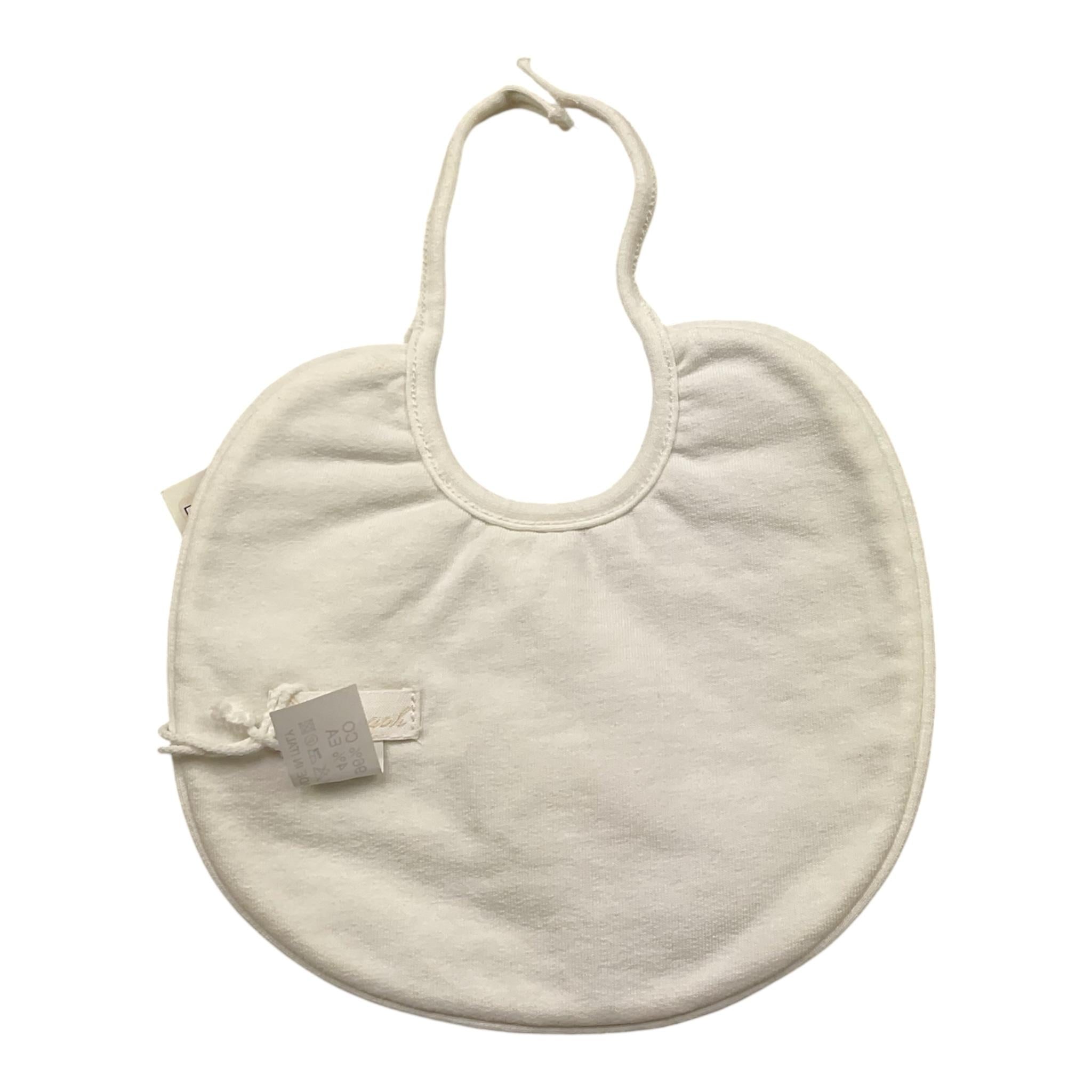 Ninnaoh Bavetta Tinta Unita con Applicazione per Neonata I17122 GRIGIO NINNAOH 