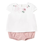 Mayoral Completo 2 Pezzi Canotta-Culotte per Neonata 1663X BIANCO/ROSA MAYORAL 