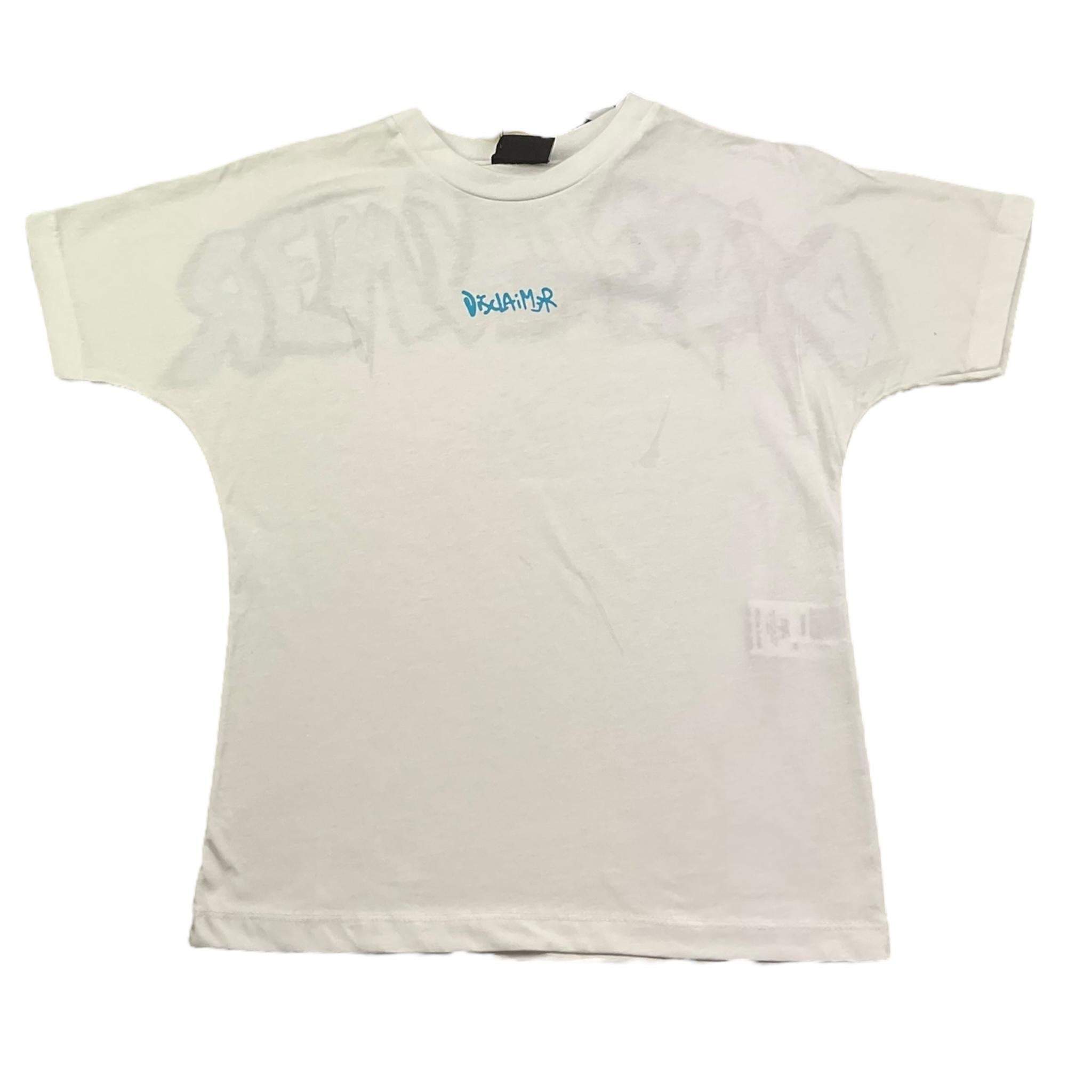 Disclaimer T-Shirt Girocollo Tinta Unita con Stampa per Bambino 25EDK48407 BIANCO DISCLAIMER 