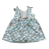 Moschino Abito Tinta Unita con Stampa per Neonata MDV0DN AZZURRO MOSCHINO 