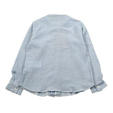 Manuel Ritz Camicia Manica Lunga tinta unita Collo Coreano Azzurro per Neonato MR3101X AZZURRO MANUEL RITZ 