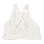 Il Gufo Top Tinta Unita Traforato per Bambina P25TC088EM442 PANNA IL GUFO 