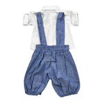 Jacques & Monique Completo 3 Pezzi Camicia-Papillion-Pantalone per Neonato 1151 BIANCO JACQUES & MONIQUE 