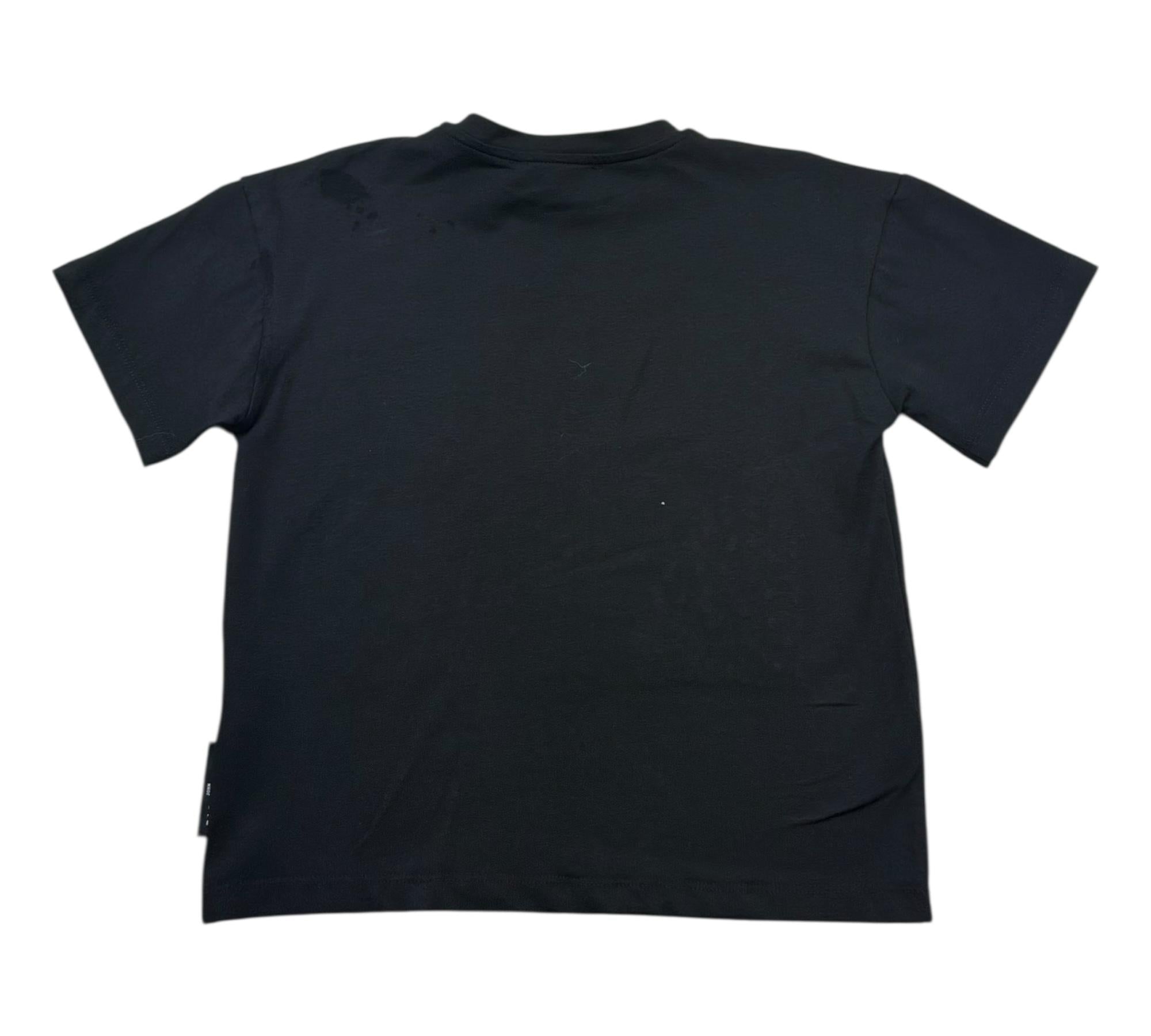 John Richmond T-Shirt Girocollo Tinta Unita con Brillantini per Bambina RGP26065TS NERO JOHN RICHMOND 