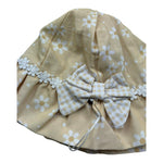 Isabel & Martinez Cappello Tinta Unita con Fiori per Neonata IM25N405 GIALLO ISABEL & MARTINEZ 