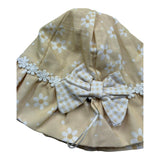 Isabel & Martinez Cappello Tinta Unita con Fiori per Neonata IM25N405 GIALLO ISABEL & MARTINEZ 