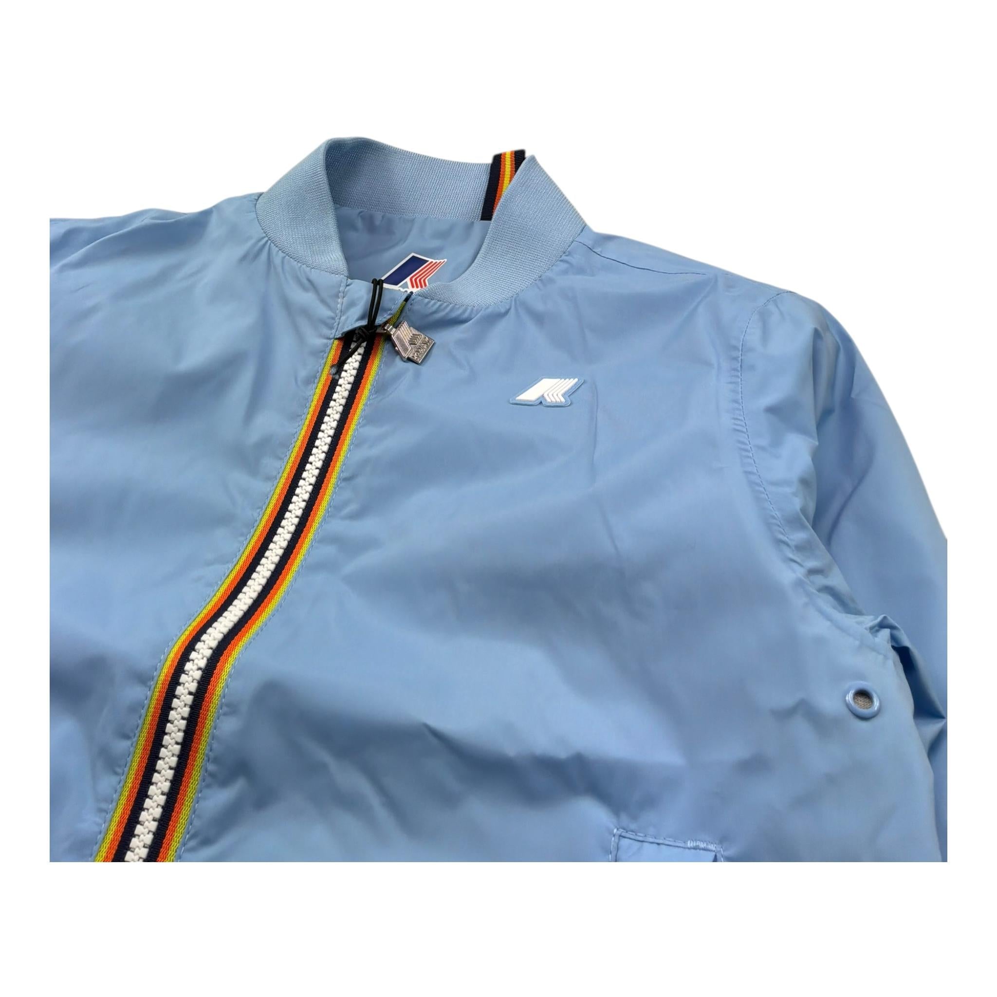 K-Way Giubbino Tinta Unita con Zip per Bambino K4138DW AZZURRO K-WAY 