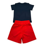 Refrigiwear Completo 2 Pezzi T-Shirt-Bermuda per Neonato 208DRMNS25X ROSSO/BLU REFRIGIWEAR 