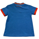 Trussardi T-Shirt Girocollo Tinta Unita con Stampa per Neonato TIP26088TS BLU TRUSSARDI 