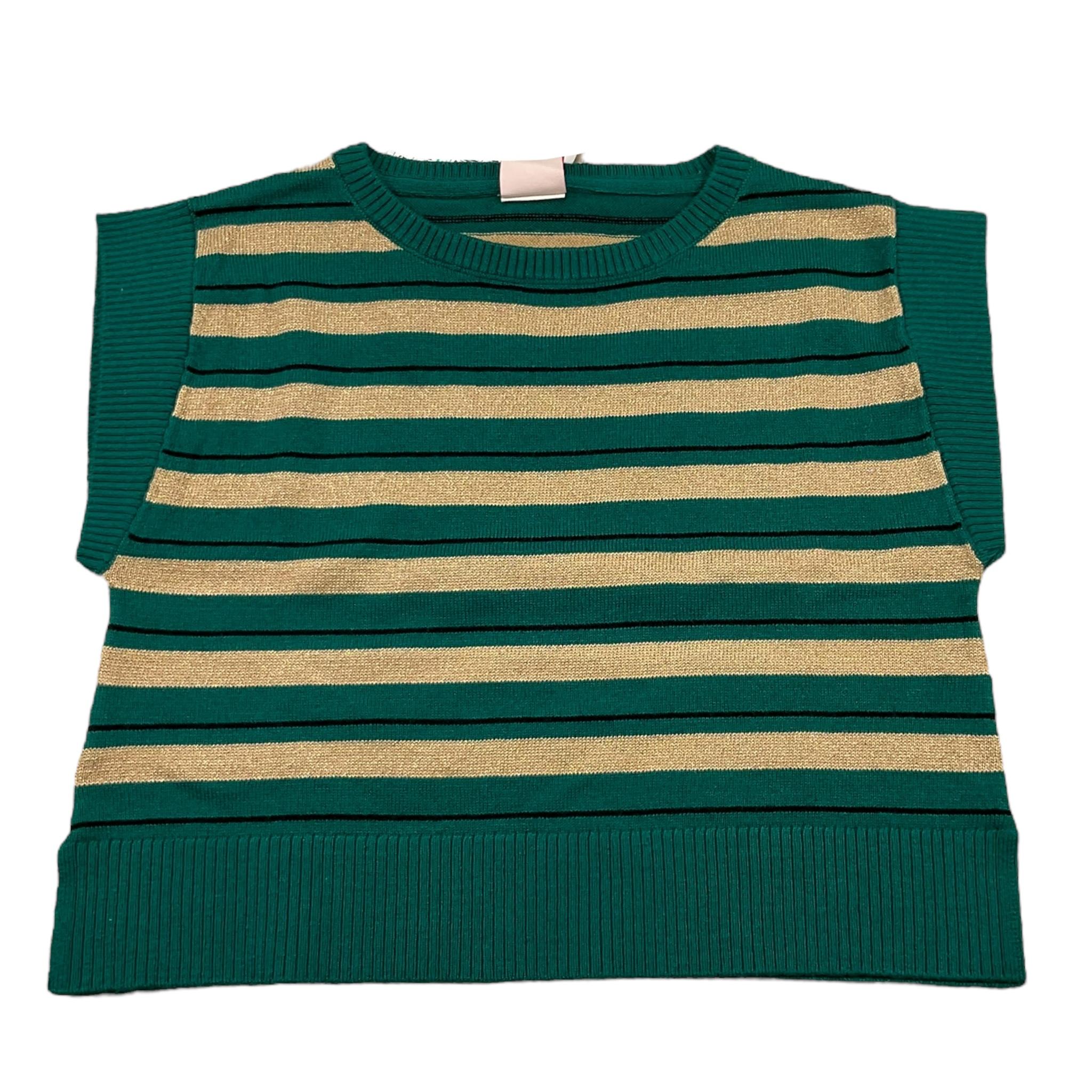 BOBOLI gilt girocollo fantasia a righe Verde per Bambina 729446 VERDE BOBOLI 