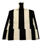 TO be too maglia collo alto bicolorw Panna/nero per Bambina TFJ24M517 PANNA/NERO TO be too 