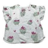 Play Up T-Shirt Girocollo Tinta Unita con Stampe per Neonata PA022AQ11052 PANNA PLAY UP 