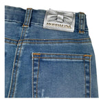 Monnalisa Jeans Tinta Unita Modello Zampa per Bambina 171402 AZZURRO MONNALISA 