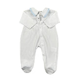 La Stupenderia Tutina Tinta Unita con Stampa per Neonato TBTT51 BIANCO LA STUPENDERIA 