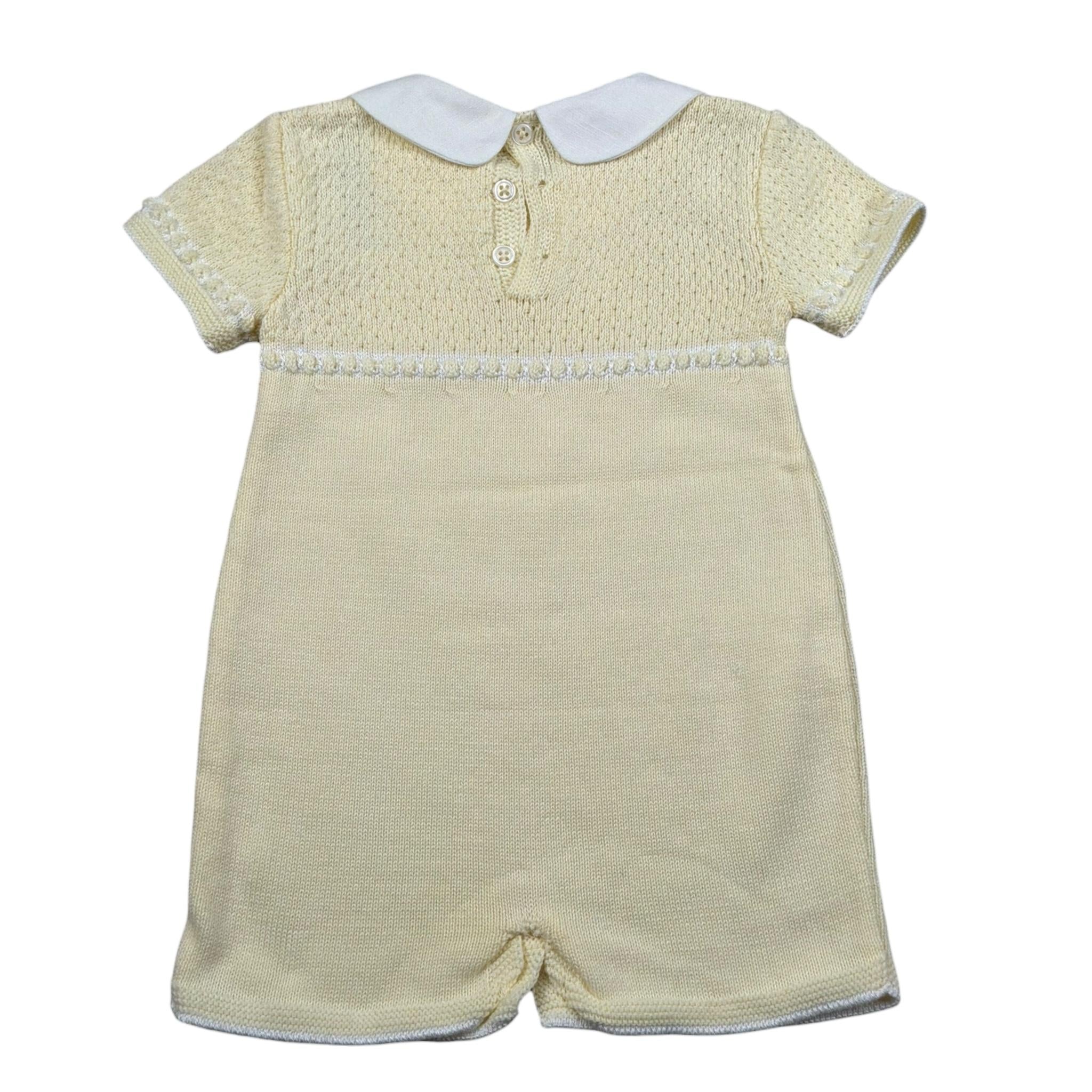 Paz Rodriguez Pagliaccetto Mezza Manica Tinta Unita per Neonato 005121444 GIALLO PAZ RODRIGUEZ 