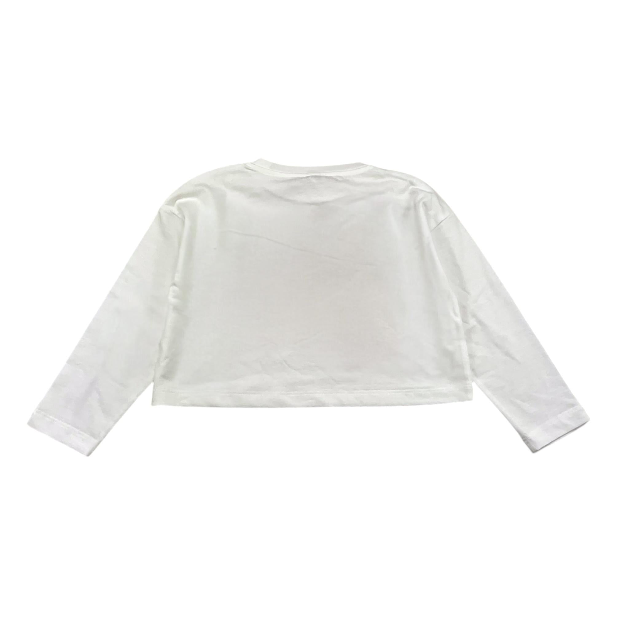 IL GUFO shirt girocollo tinta unita con logo Bianco per Bambina A24TA360MF002J BIANCO IL GUFO 