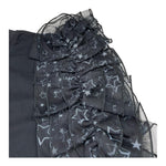 Met Body Tinta Unita Mezza Manica con Brillantini per Bambina ME322 NERO MET 