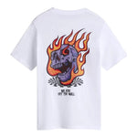Vans T-Shirt Girocollo Tinta Unita con Stampa per Bambino VN000MKHWHT BIANCO VANS 