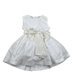 Magnifica Lulu Abito Cerimonia Giromanica Tinta Unita per Neonata TM448N BIANCO MAGNIFICA LULU 