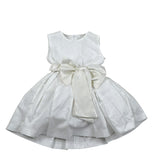 Magnifica Lulu Abito Cerimonia Giromanica Tinta Unita per Neonata TM448N BIANCO MAGNIFICA LULU 