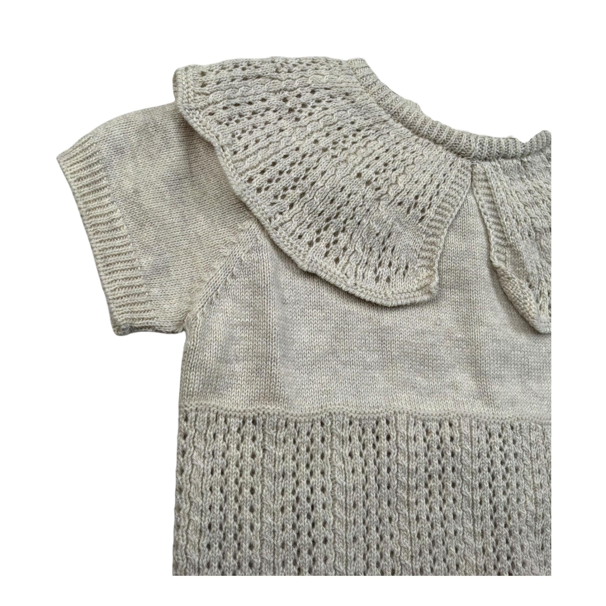 Wedoble T-Shirt Tinta Unita con Colletto Traforato per Neonata V2506302B BEIGE WEDOBLE 