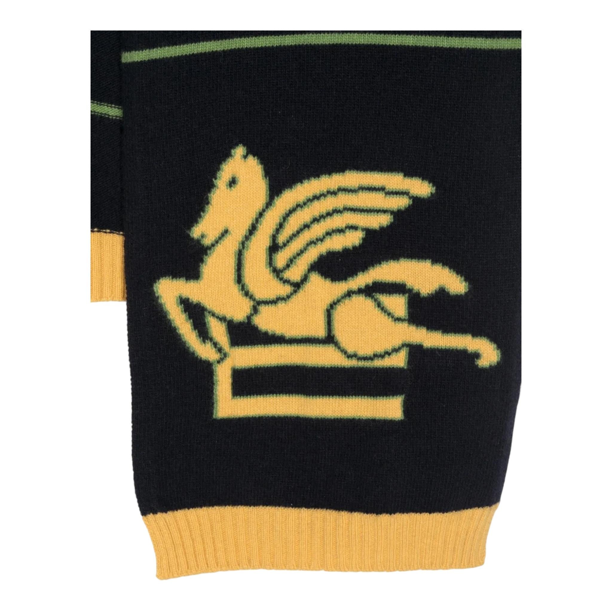 ETRO set sciarpa-cappello tinta unita con fantasia a righe Blu per Bambino GV0A10 BLU ETRO 