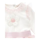 MONNALISA completo 2pz body-gonna bicolore Bianco/rosa per Neonata 35D504X BIANCO/ROSA MONNALISA 